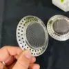 Universal stainless steel filter screen for kitchen sink, vegetable basin, sewer garbage filter screen, sink leaky plug head, 1 yuan Specification image